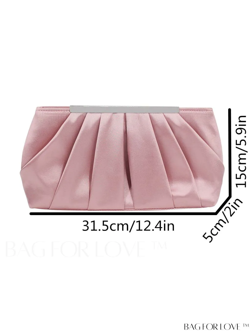 BagForLove - Minimalist PU Ruched Black Bag