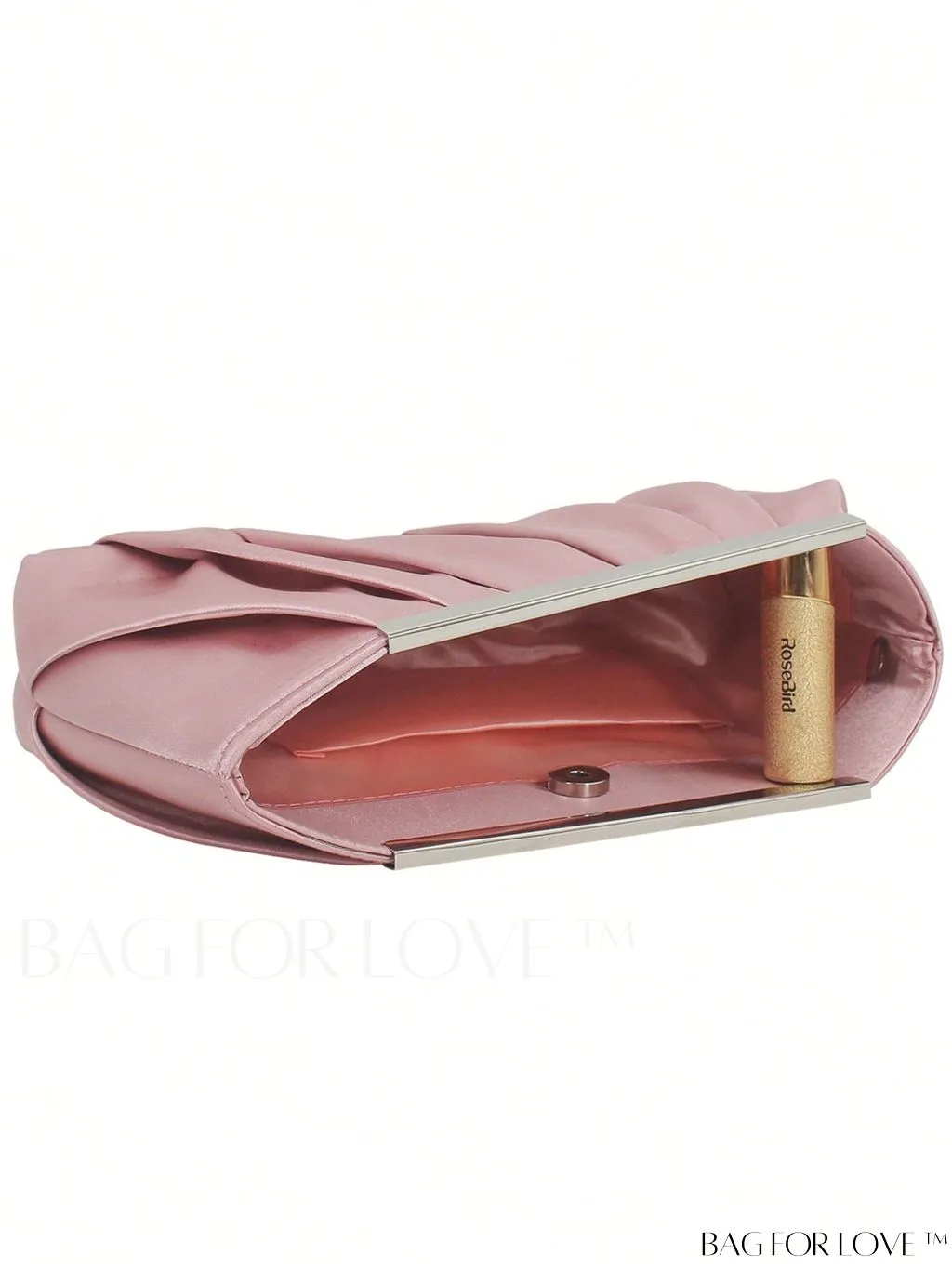 BagForLove - Minimalist PU Ruched Black Bag