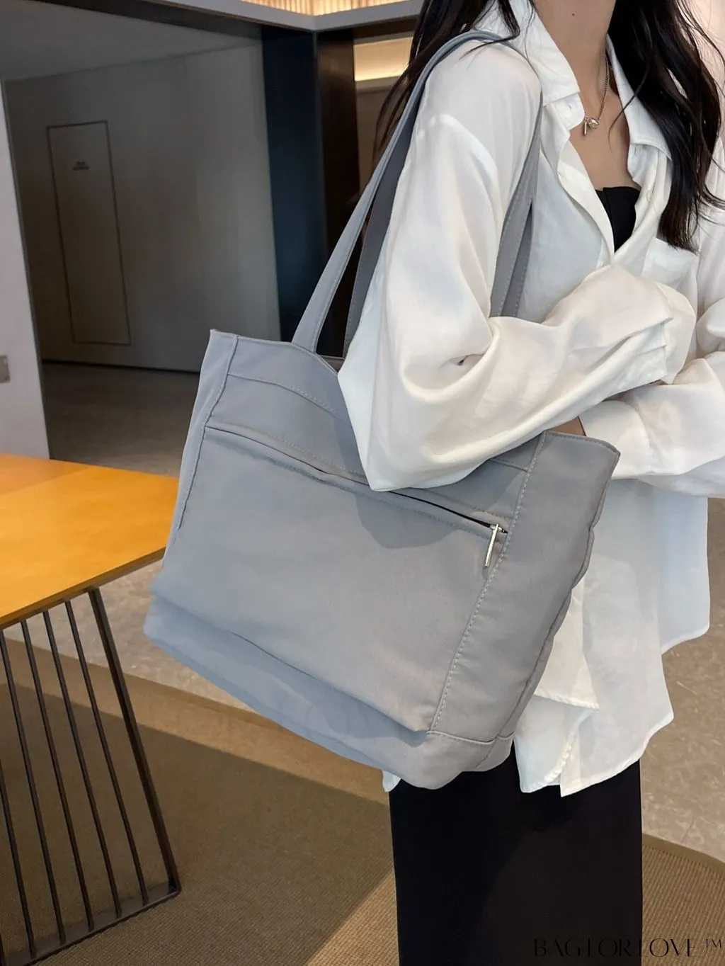 BagForLove - Premium Womens Shoulder Bag: Spacious, Lightweight, and Durable Shopping Tote, crafted from Nylon
