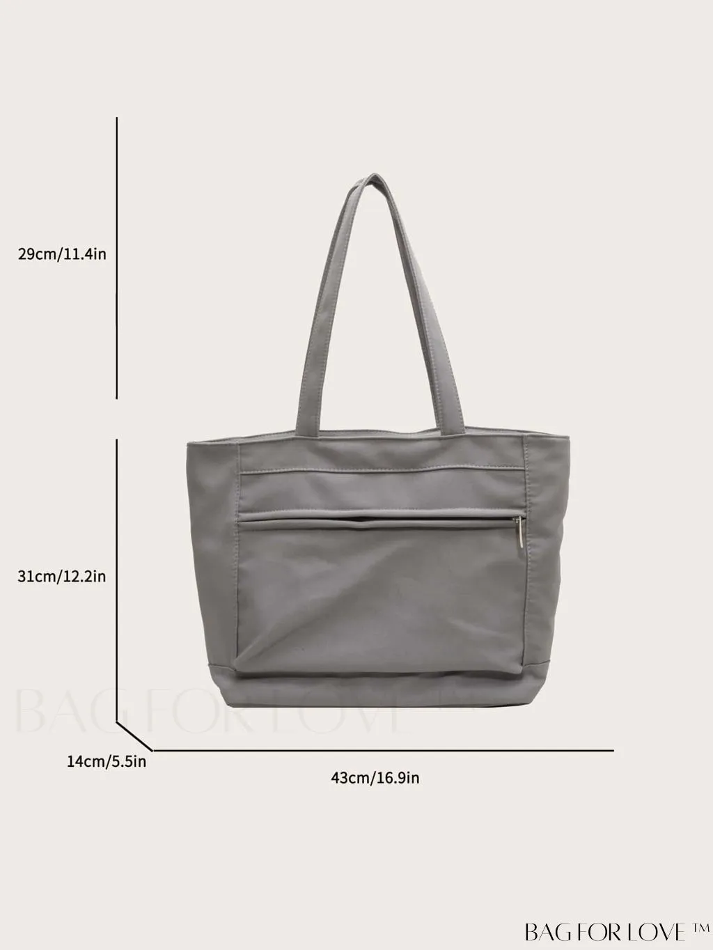 BagForLove - Premium Womens Shoulder Bag: Spacious, Lightweight, and Durable Shopping Tote, crafted from Nylon