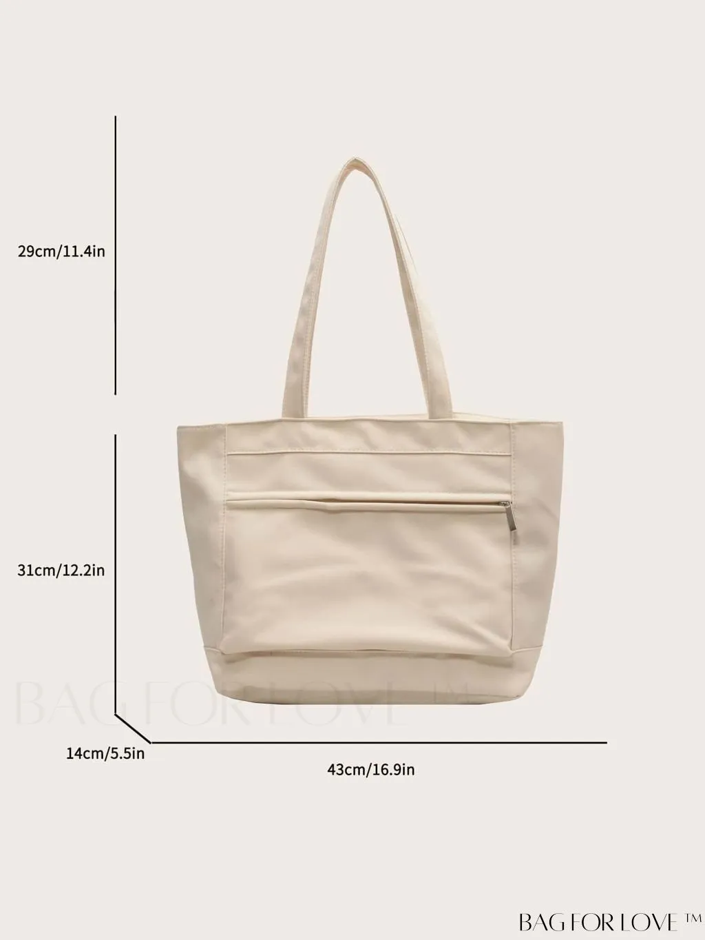 BagForLove - Premium Womens Shoulder Bag: Spacious, Lightweight, and Durable Shopping Tote, crafted from Nylon