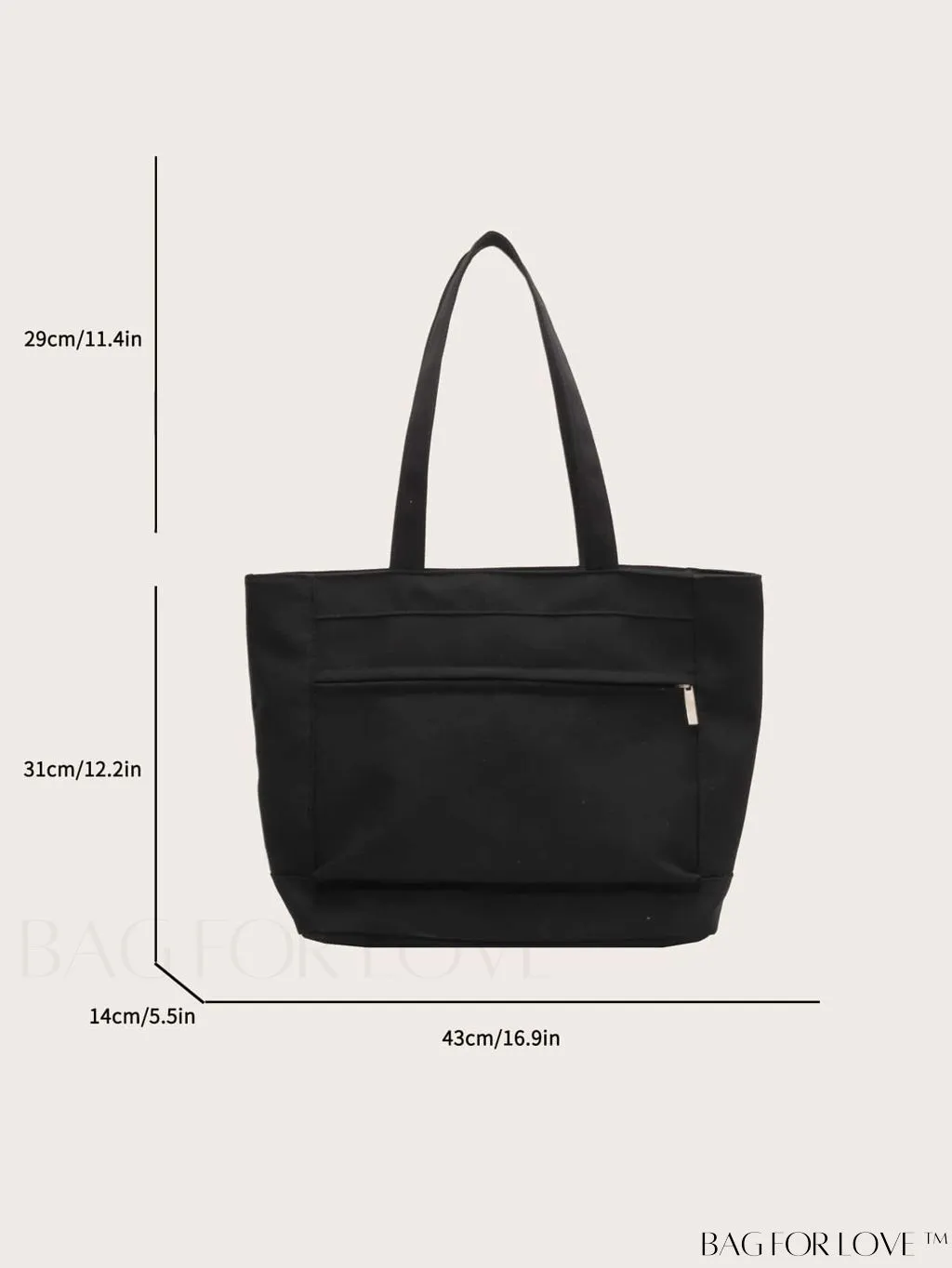 BagForLove - Premium Womens Shoulder Bag: Spacious, Lightweight, and Durable Shopping Tote, crafted from Nylon