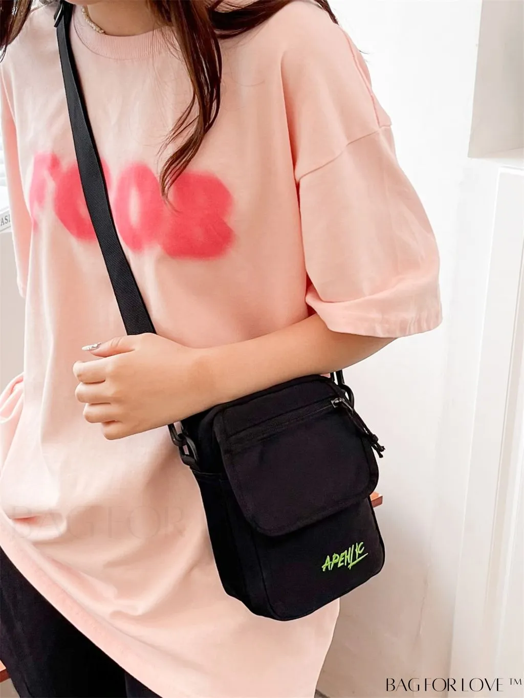 BagForLove - Womens Canvas Crossbody Bag: Stylish Oxford Phone & Shopping Wallet for Students