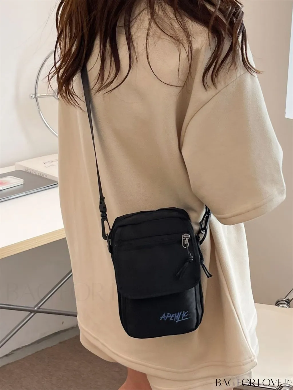 BagForLove - Womens Canvas Crossbody Bag: Stylish Oxford Phone & Shopping Wallet for Students