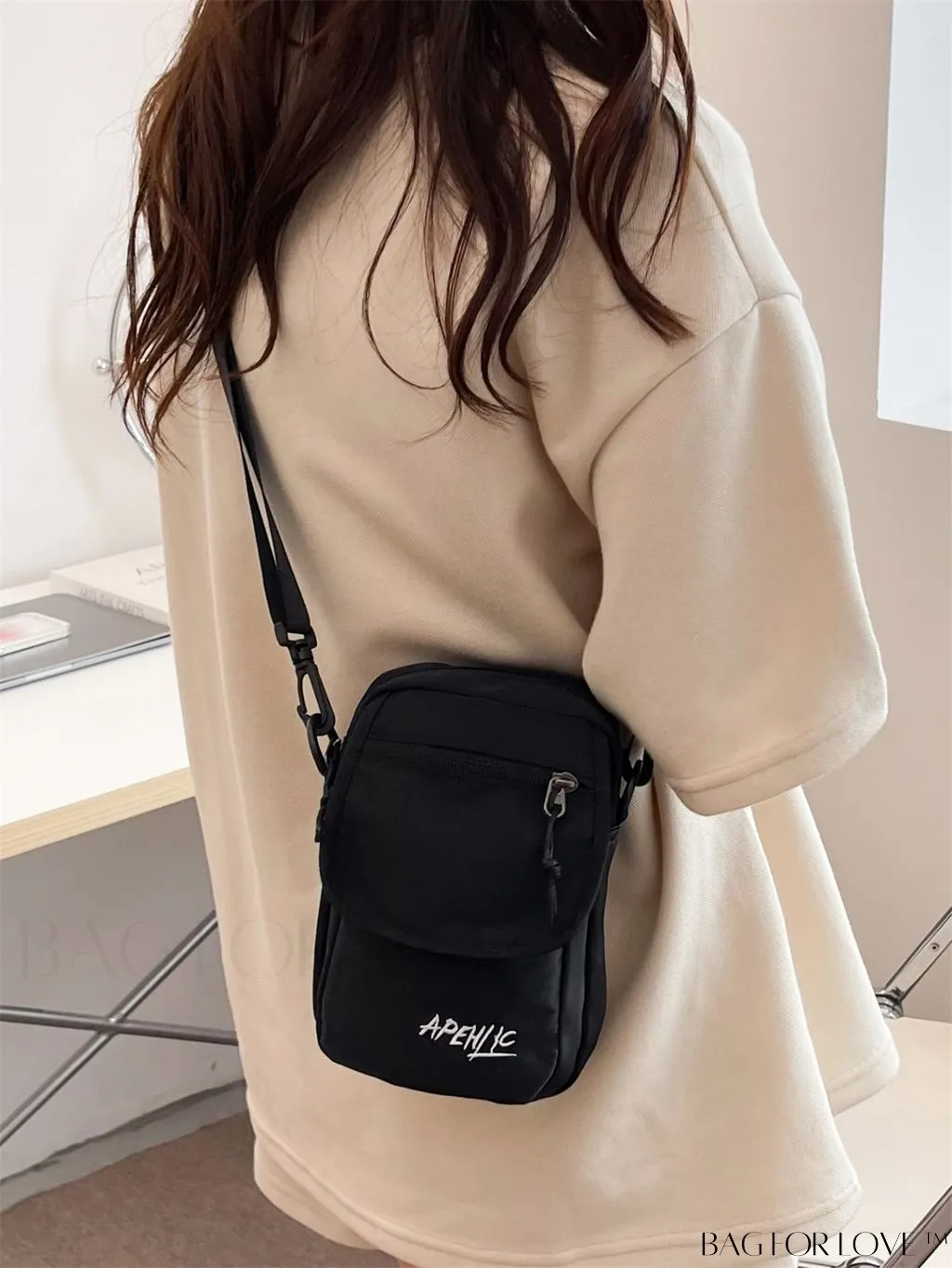 BagForLove - Womens Canvas Crossbody Bag: Stylish Oxford Phone & Shopping Wallet for Students
