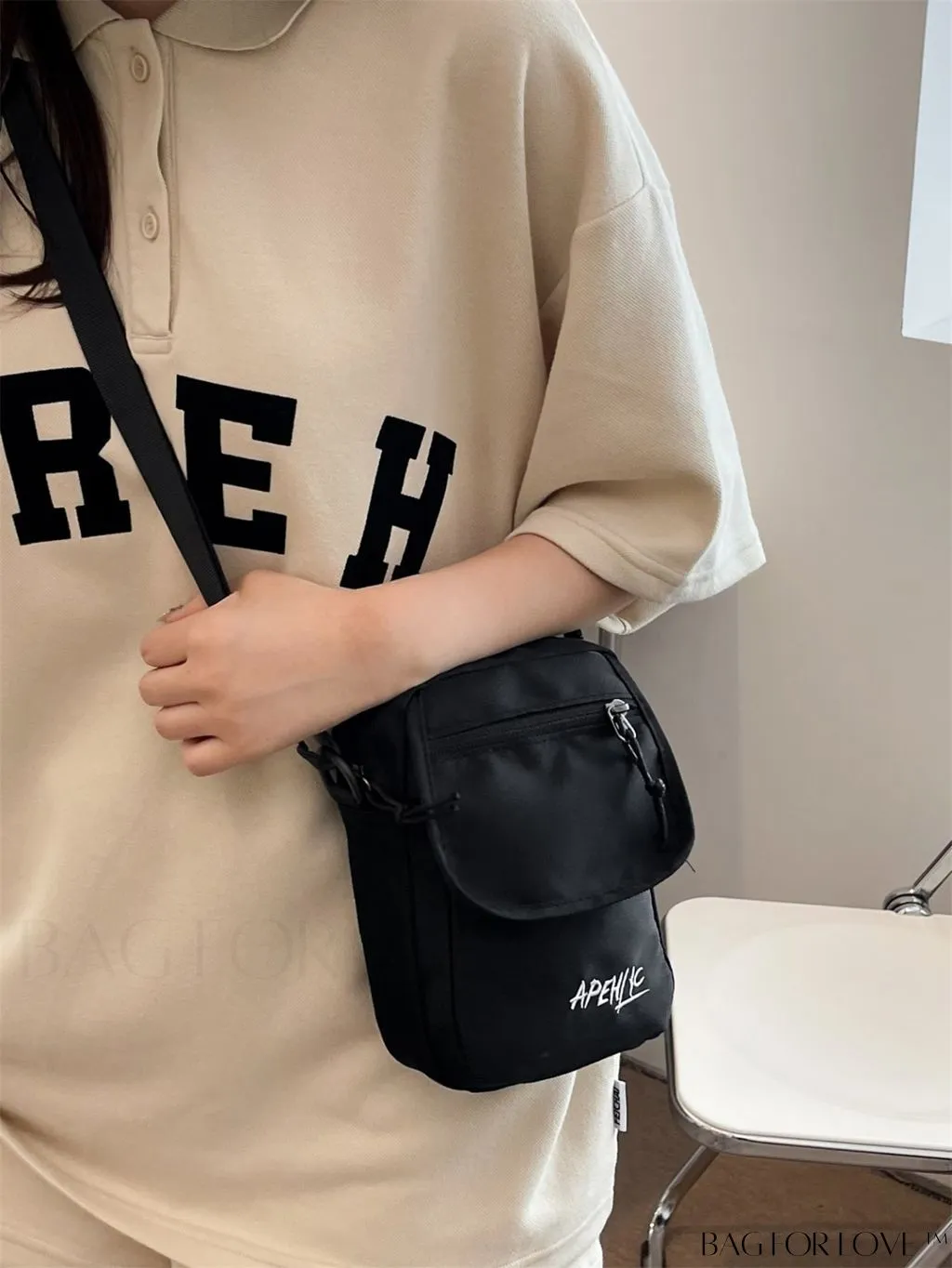 BagForLove - Womens Canvas Crossbody Bag: Stylish Oxford Phone & Shopping Wallet for Students