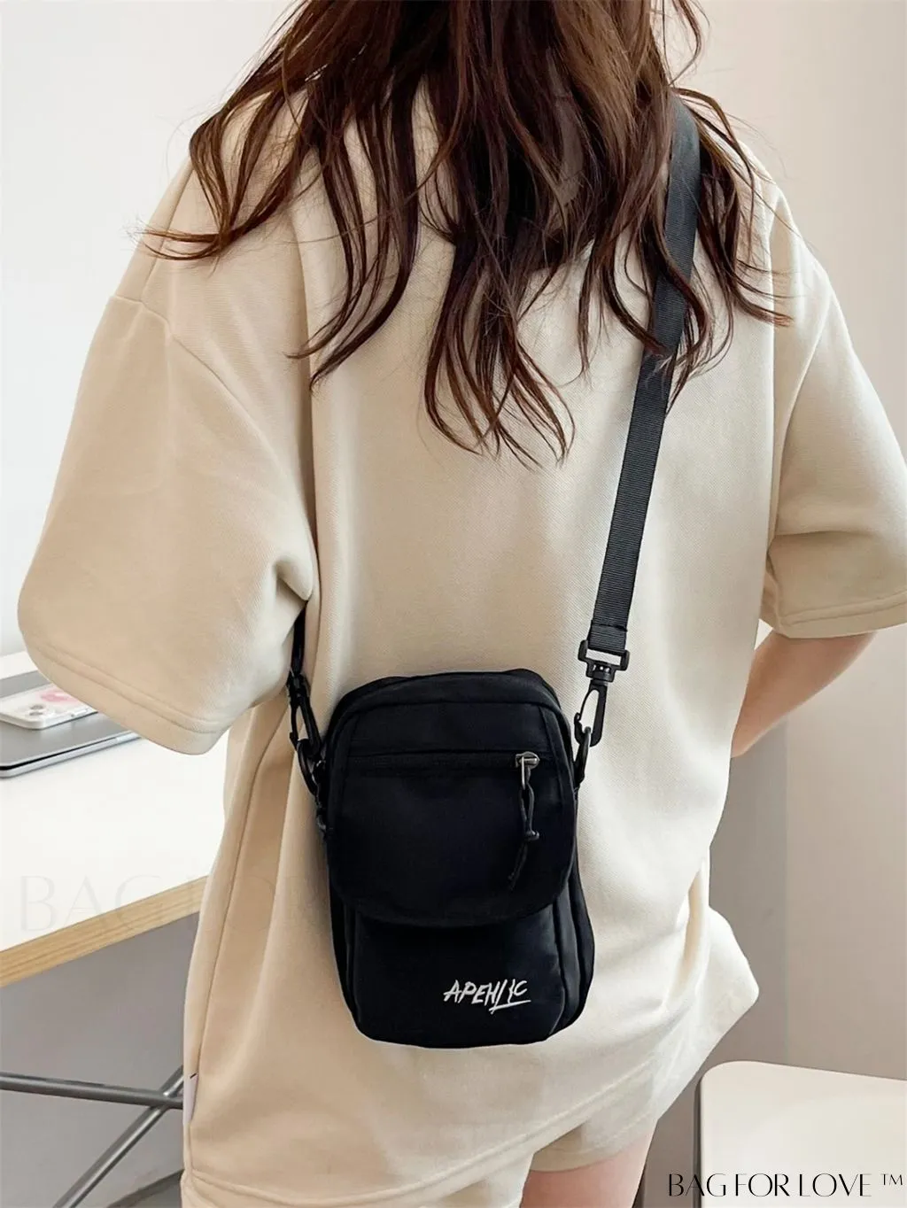 BagForLove - Womens Canvas Crossbody Bag: Stylish Oxford Phone & Shopping Wallet for Students