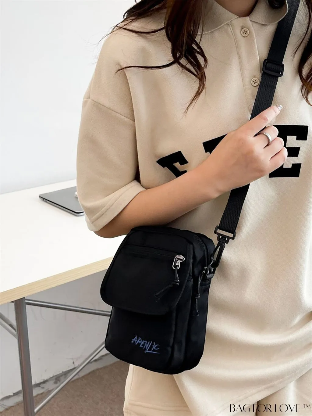 BagForLove - Womens Canvas Crossbody Bag: Stylish Oxford Phone & Shopping Wallet for Students