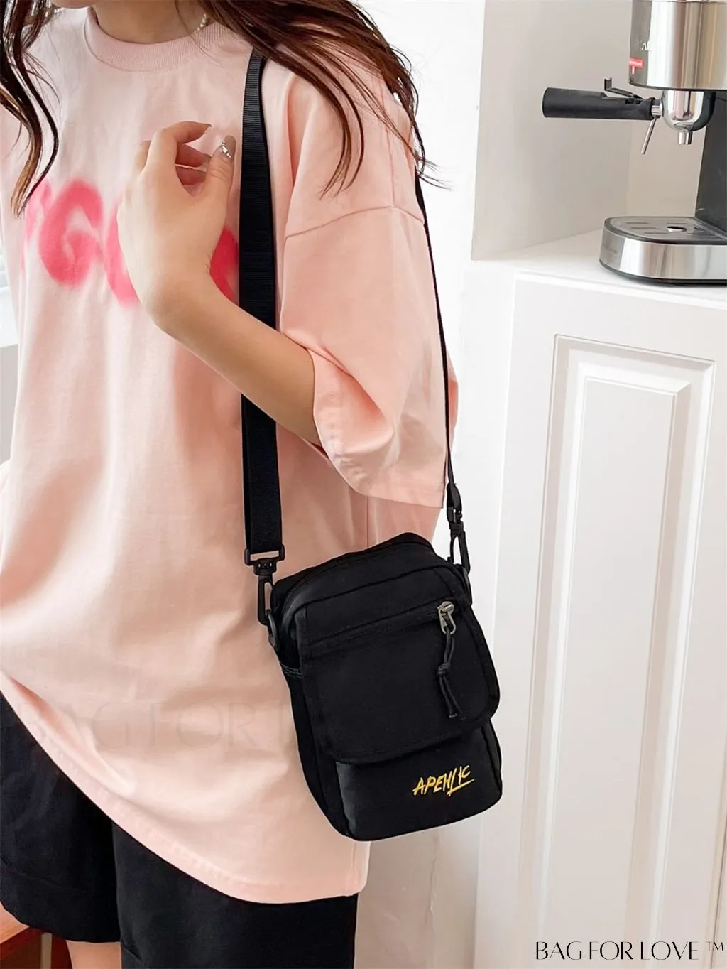 BagForLove - Womens Canvas Crossbody Bag: Stylish Oxford Phone & Shopping Wallet for Students