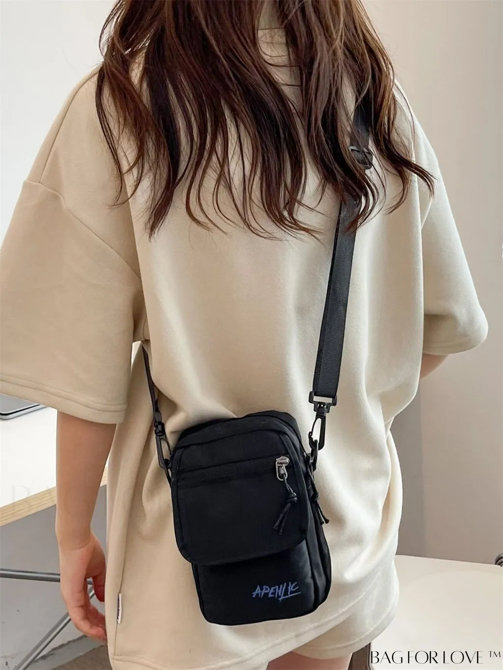 BagForLove - Womens Canvas Crossbody Bag: Stylish Oxford Phone & Shopping Wallet for Students