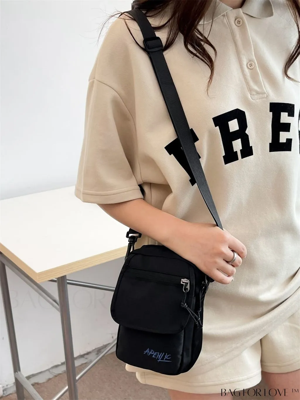 BagForLove - Womens Canvas Crossbody Bag: Stylish Oxford Phone & Shopping Wallet for Students
