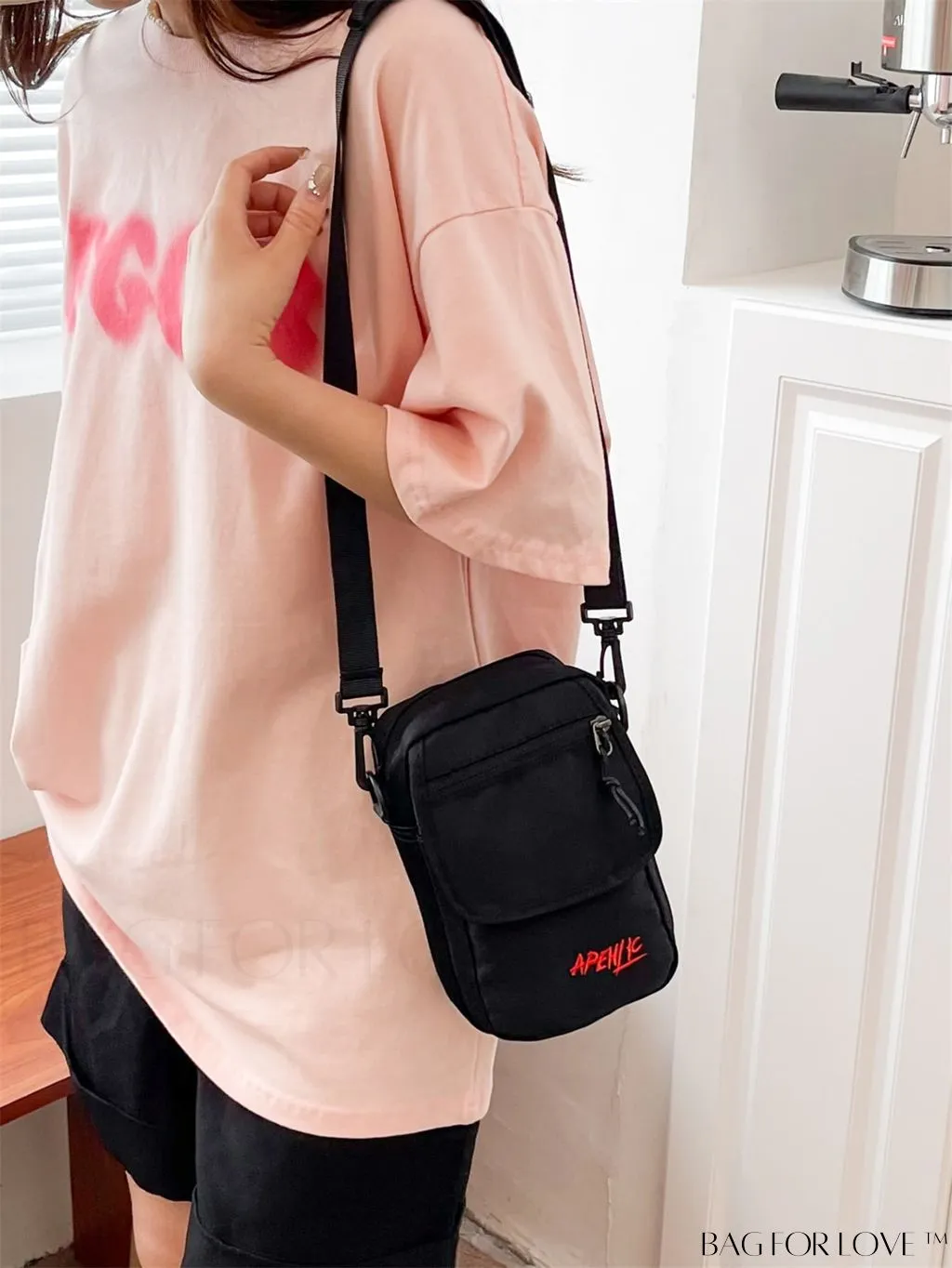 BagForLove - Womens Canvas Crossbody Bag: Stylish Oxford Phone & Shopping Wallet for Students