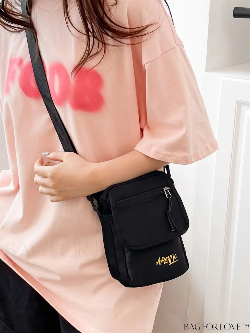 BagForLove - Womens Canvas Crossbody Bag: Stylish Oxford Phone & Shopping Wallet for Students