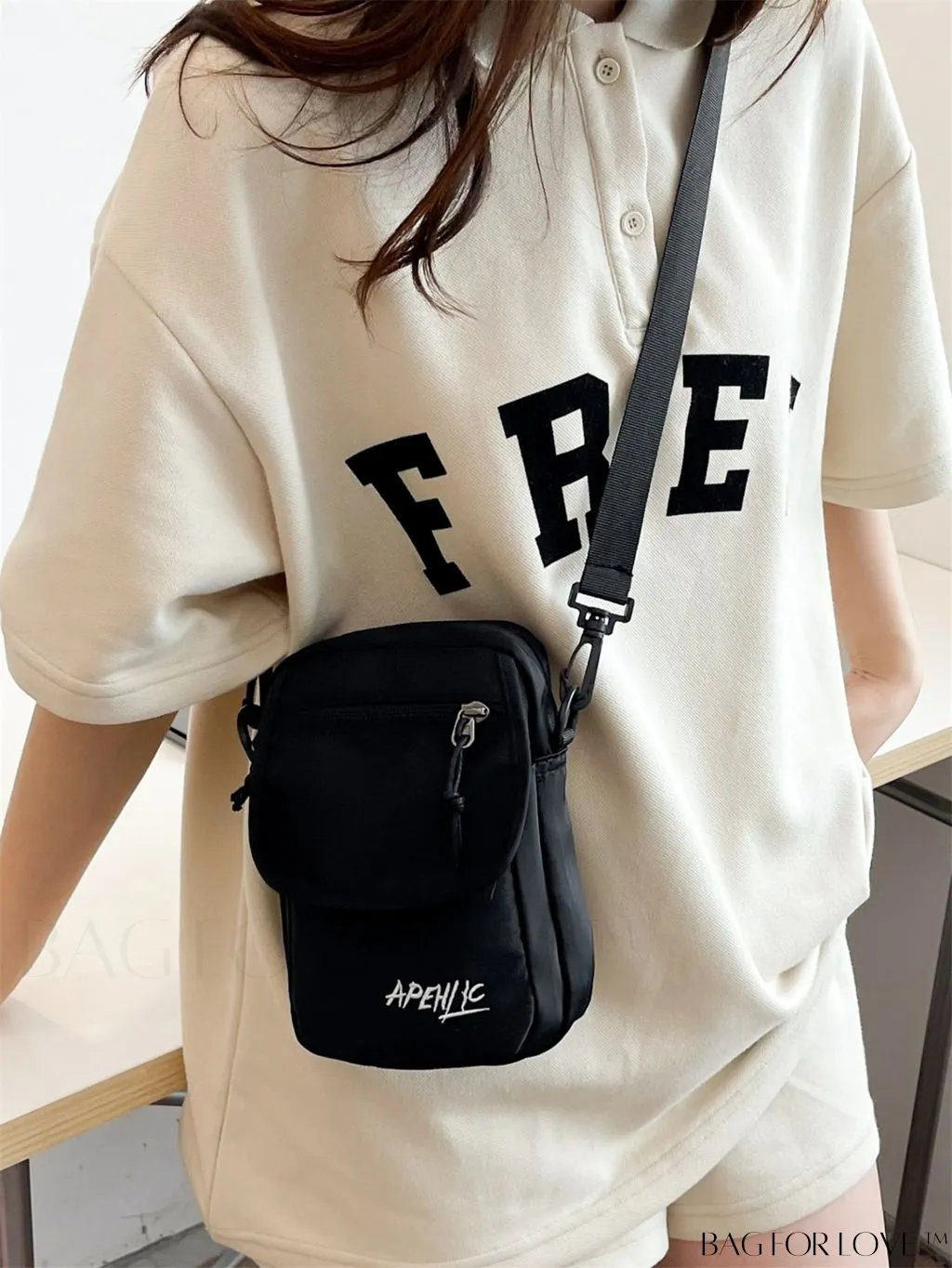 BagForLove - Womens Canvas Crossbody Bag: Stylish Oxford Phone & Shopping Wallet for Students