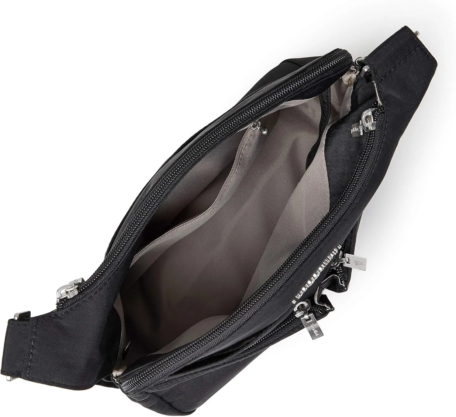 Baggallini Cross Over Crossbody Women 11x8.5 Medium Travel Bag Lightweight Water-Resistant Nylon Organized Handbag Purse