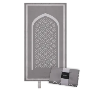 BAHĀ Portable Prayer Mat | Classic - Slate Grey