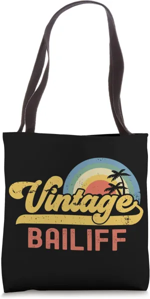 Bailiff Vintage Sunset Profession Retro Job Title Tote Bag