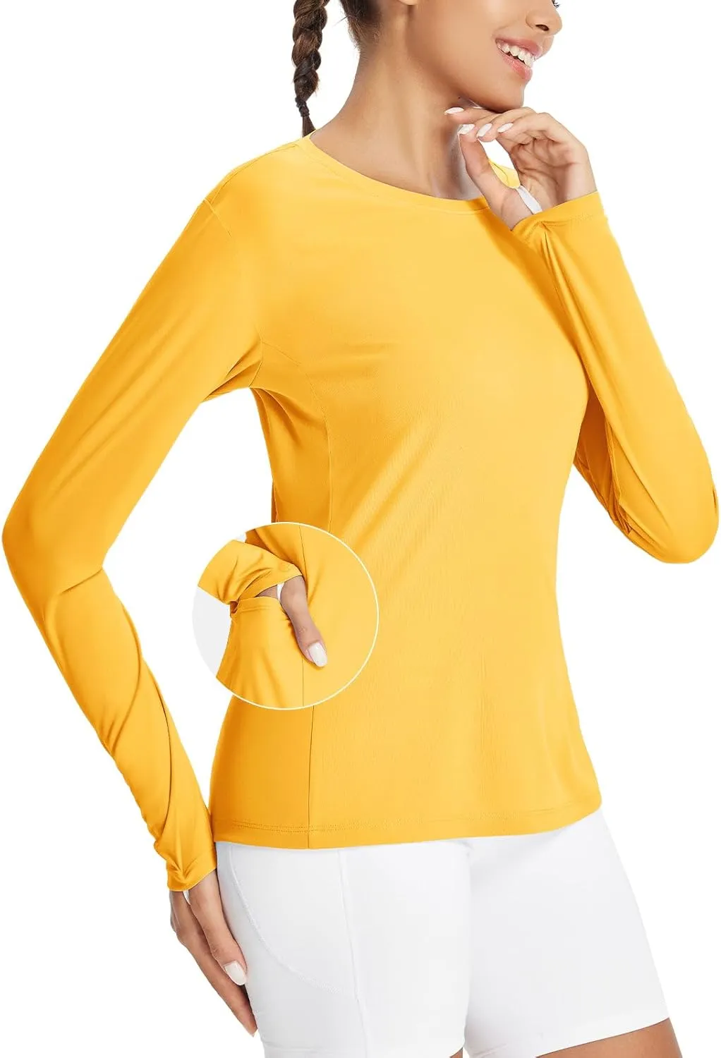 baleaf Women's Sun Shirt UV Protection Shirts Rash Guard Pockets SPF UPF 50  Quick Dry Long Sleeve Clothing