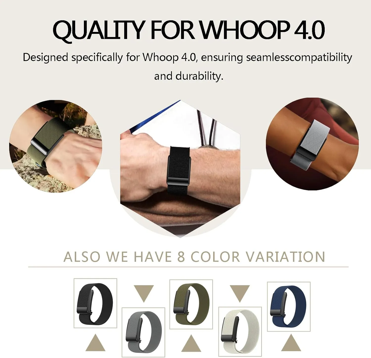 Bands for Whoop- Replacement Wristband for Whoop 4.0 Comfort, Durability, Breathable,Fitness & Activity Tracker Accessories