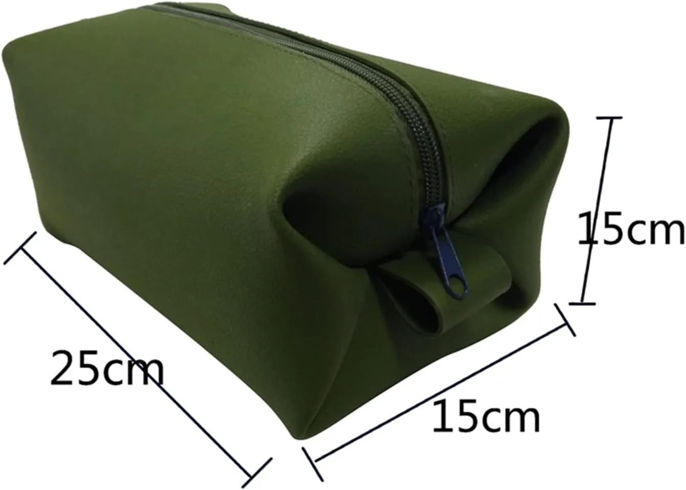 Bathroom Travel Bag Silicone Waterproof Toiletry Storage Bag Handbag Organizer Portable Make Up Case Pouch Kitchen Storage(Dark Khaki)