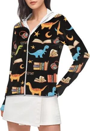 Belidome Long Sleeve Sun Shirt Women UV Protection Hoodie Summer Outdoor Athletic Jacket with Pockets Thumb Holes S-2XL