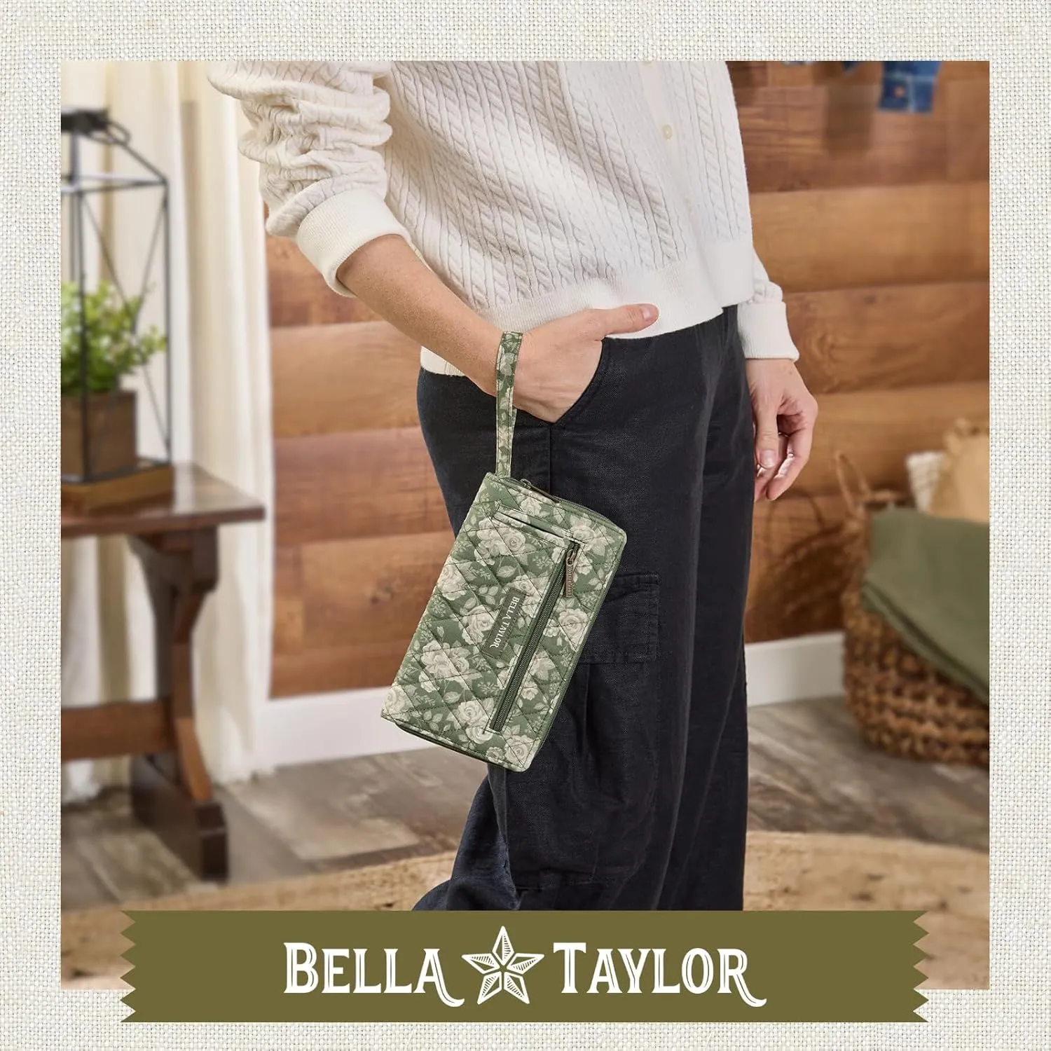 Bella Taylor Wrist Strap Wallet for Women | Multi Card Zip Around Wallet with RFID Protection and Wristlet Strap