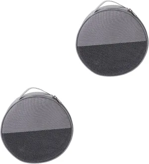 BESPORTBLE 2pcs Dish Storage Bag Camping Plate Pouch Divided Mesh for Easy Organization for Outdoor Picnics Bbqs and Home Utensil Storage