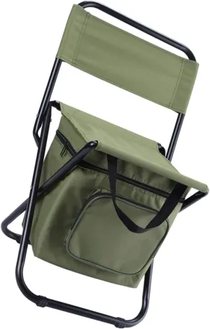 BESPORTBLE Outdoor Cooler Chair Folding Ice Bag Stool Large Storage Steel Frame Easy to Carry