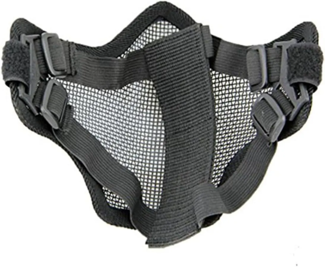 BESPORTBLE Protective Mask Metal Mesh Half Face Mask Steel Mesh Half Mask Metal Mesh Mask