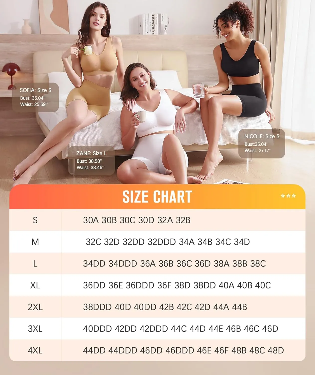 BESTENA Comfort Bra, Seamless Removable Pads Sleep Bras, Yoga Bra, Sports Bras for Women