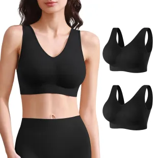 BESTENA Comfort Bra, Seamless Removable Pads Sleep Bras, Yoga Bra, Sports Bras for Women