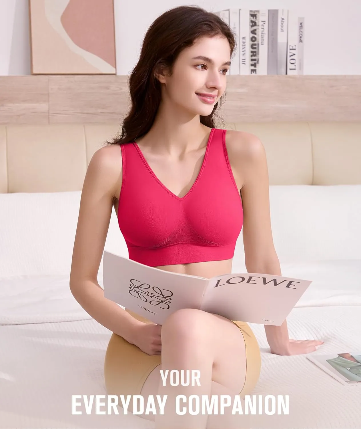 BESTENA Comfort Bra, Seamless Removable Pads Sleep Bras, Yoga Bra, Sports Bras for Women
