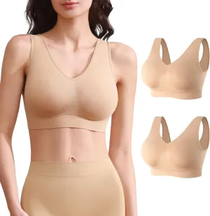 BESTENA Comfort Bra, Seamless Removable Pads Sleep Bras, Yoga Bra, Sports Bras for Women