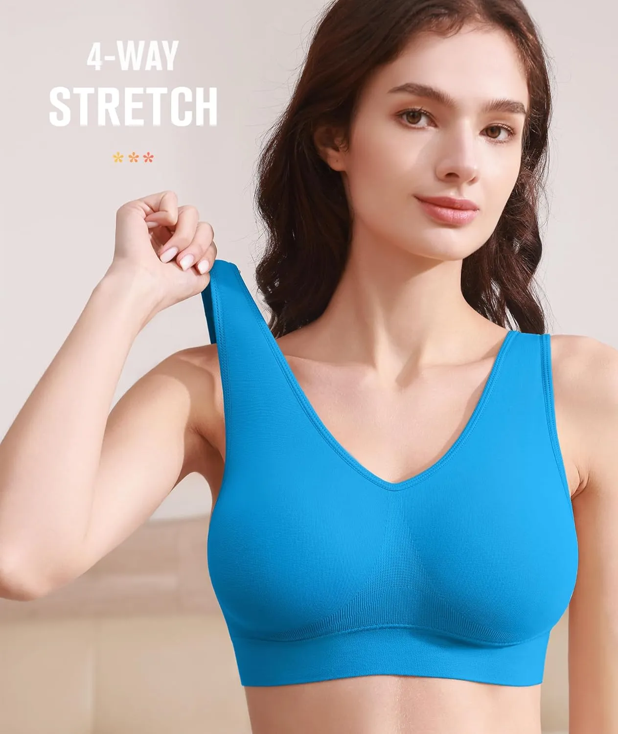 BESTENA Comfort Bra, Seamless Removable Pads Sleep Bras, Yoga Bra, Sports Bras for Women
