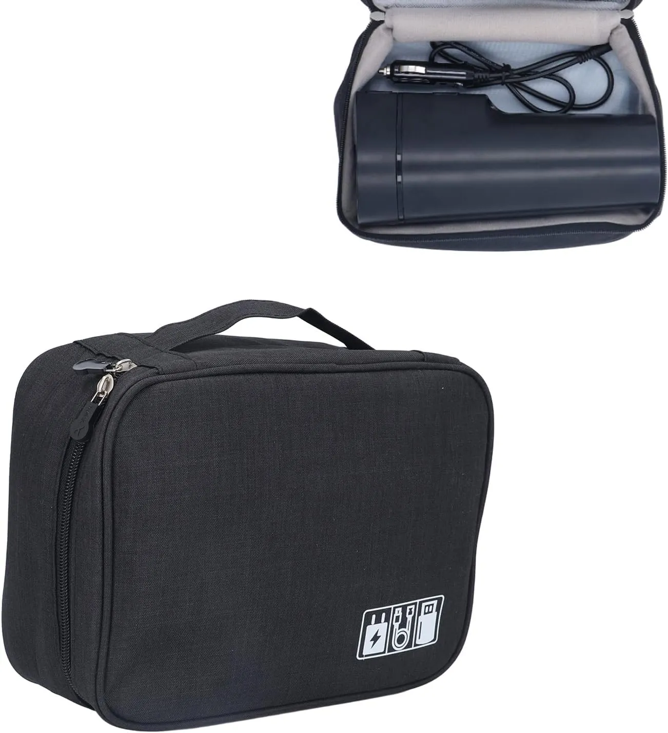 BigKing Coffee Maker Storage Bag - Portable Coffee Machine Travel Case, Multifunctional Travel Storage Bag for Outdoor Camping and Travel, 9.8 x 7.5 x 3.9 in, Black