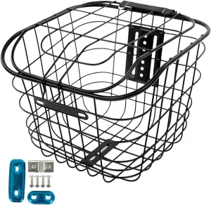 Bike Wire Basket Mountain Bike Basket Front Rear Easy Install Bicycle Basket Bike Basket for Biking Hiking Bike Accessory