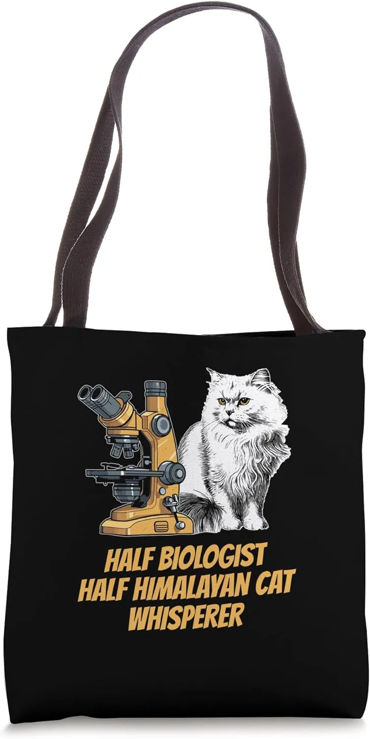 Biologist Himalayan Science - Scientist Student Biology Cat Tote Bag