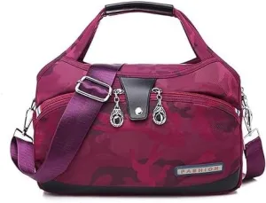 Blaciokamith Soft Side Lightweight Underseat Tote Bag,Blaciokamith Tote Bag,Waterproof Oxford for Women (Camouflage Red)