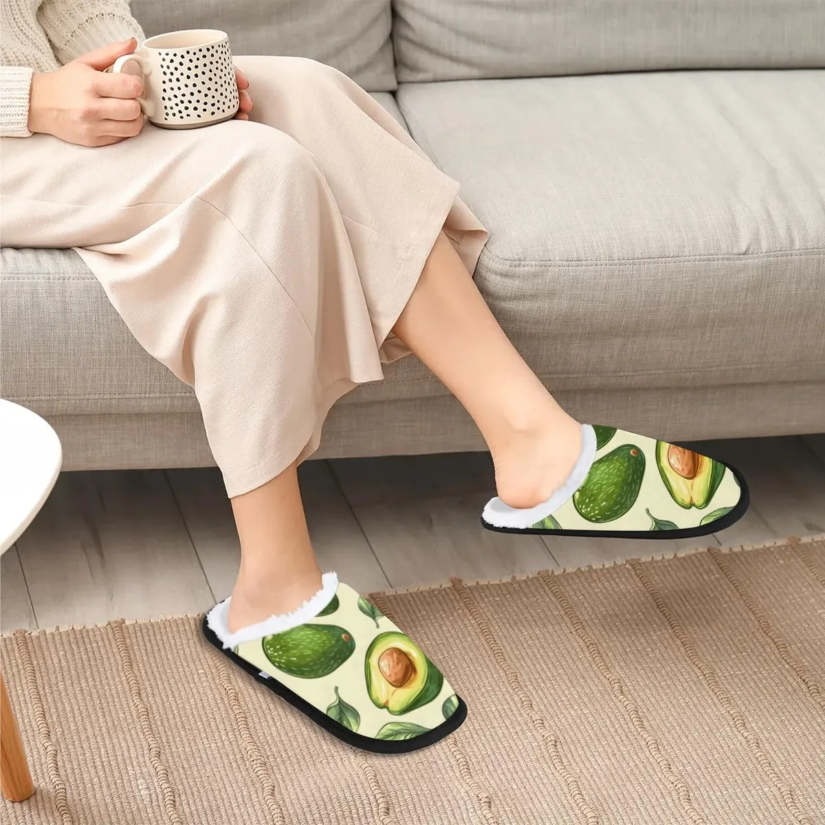 Black Butterfly Animal Slippers for Women Soft Non-Slip Indoor Slippers Home Slippers
