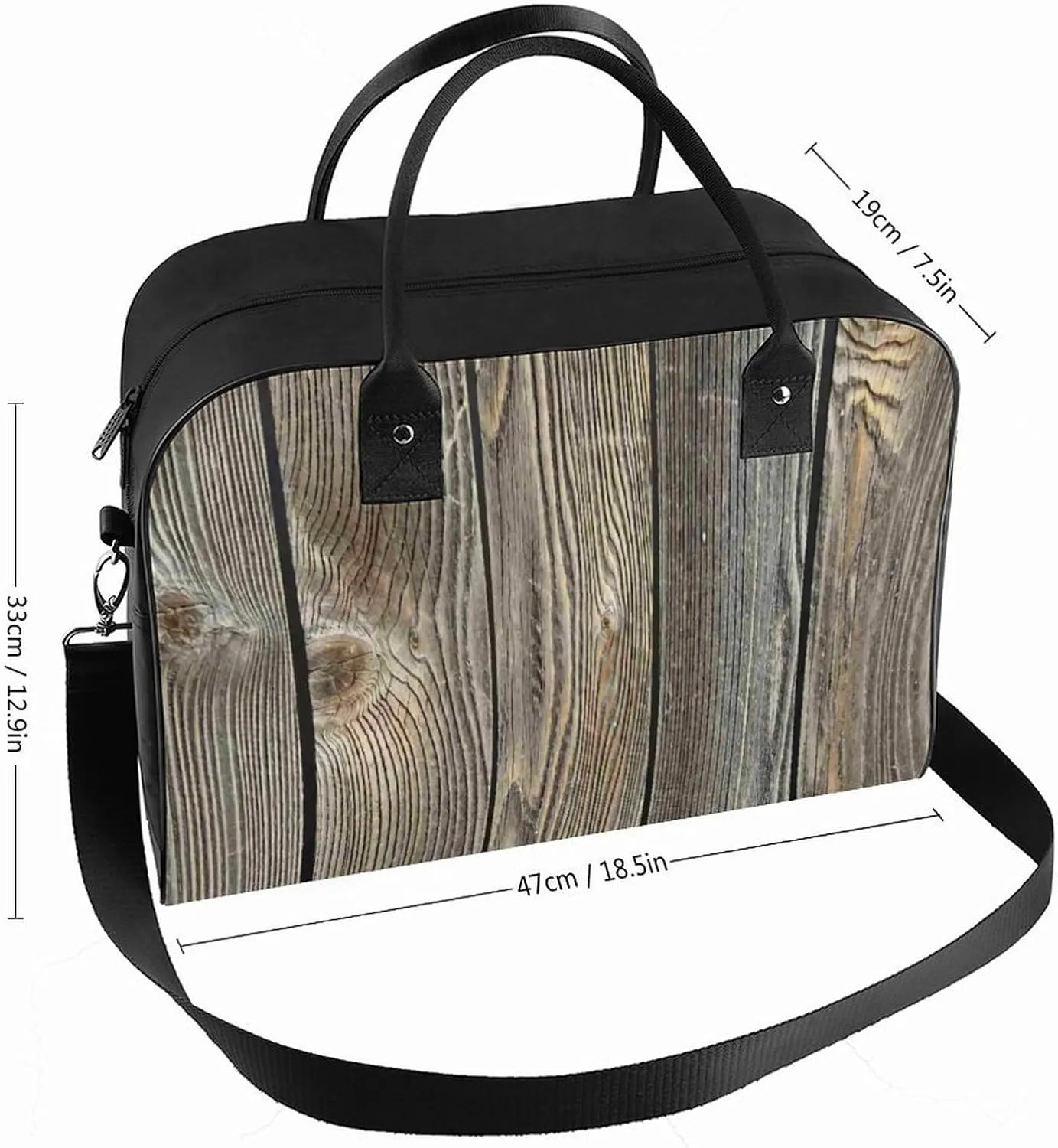 Black Watch Tartan Pattern Fashionable Large Capacity Travel Handbag Unisex
