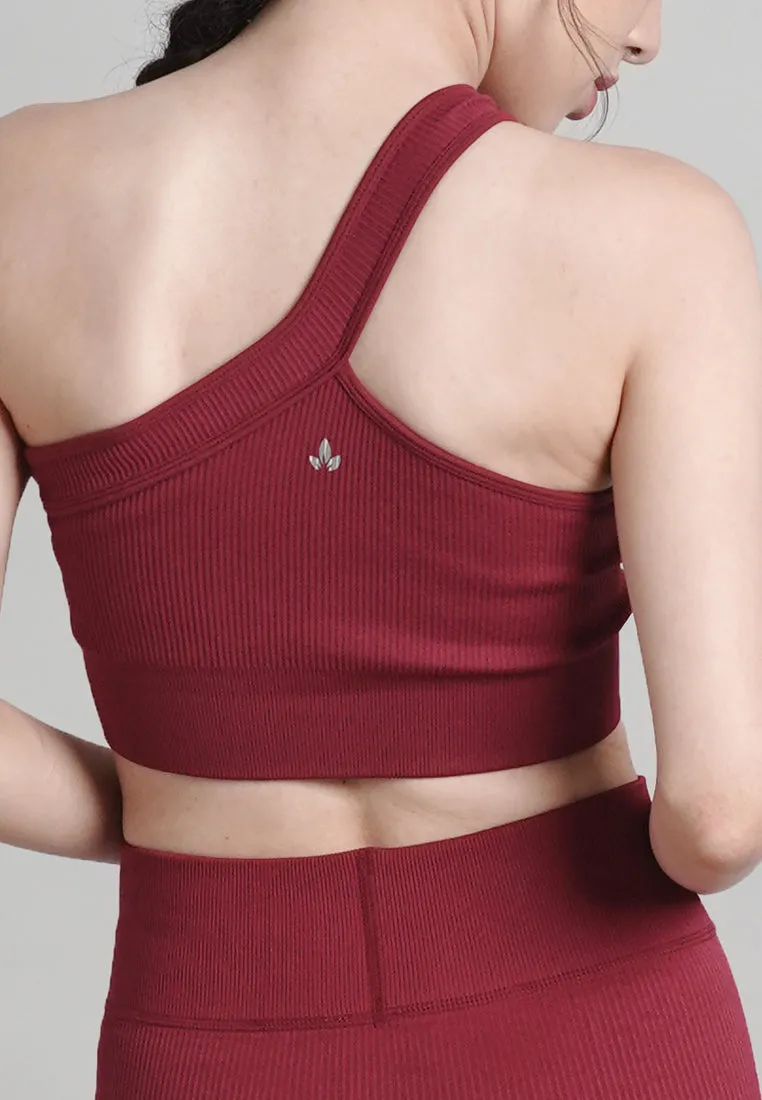 Blair Collection: Premium Non-Padded Seamless One Shoulder Sports Bra