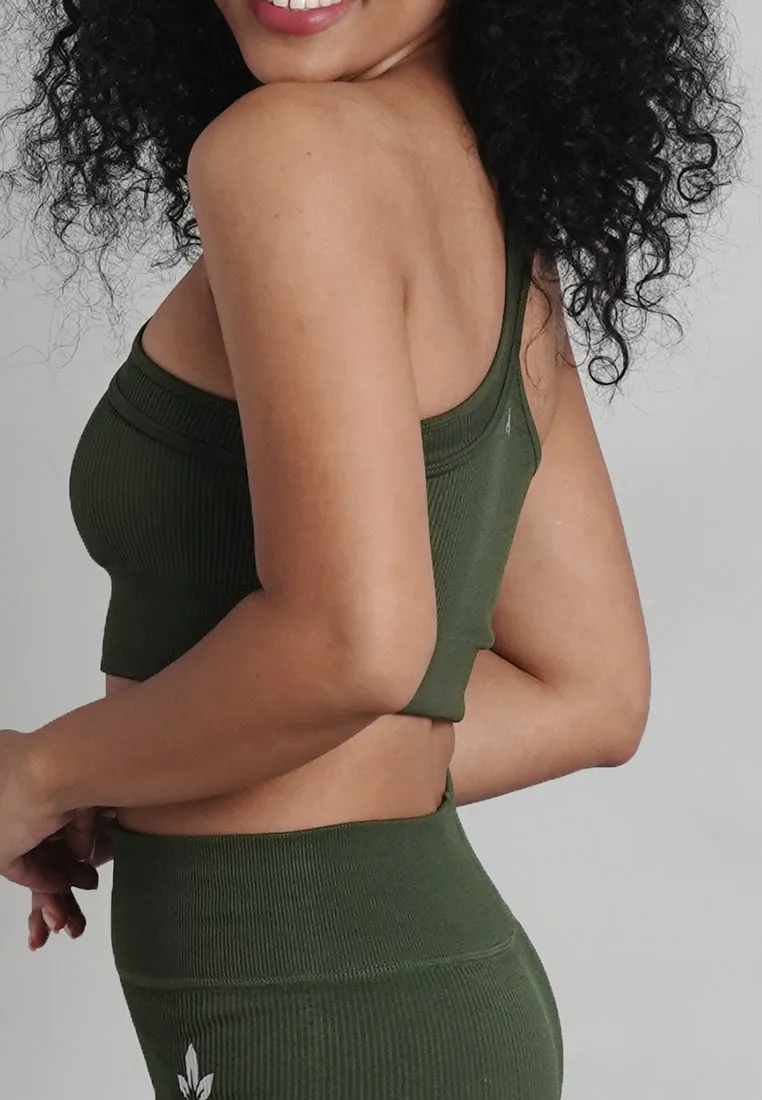 Blair Collection: Premium Non-Padded Seamless One Shoulder Sports Bra