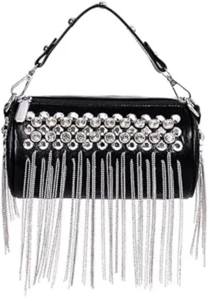 Diamond-Embellished Handheld Pouches