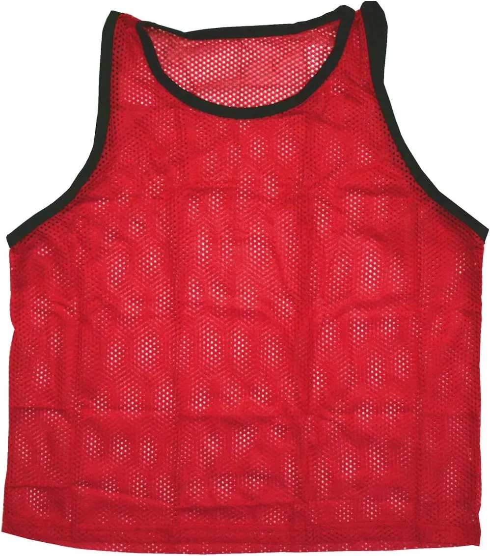 BlueDot Trading 12 Adult Men Woman Unisex Sports Pinnie Scrimmage Training Vest, Nylon Mesh – Soccer, Field Hockey, Lacrosse