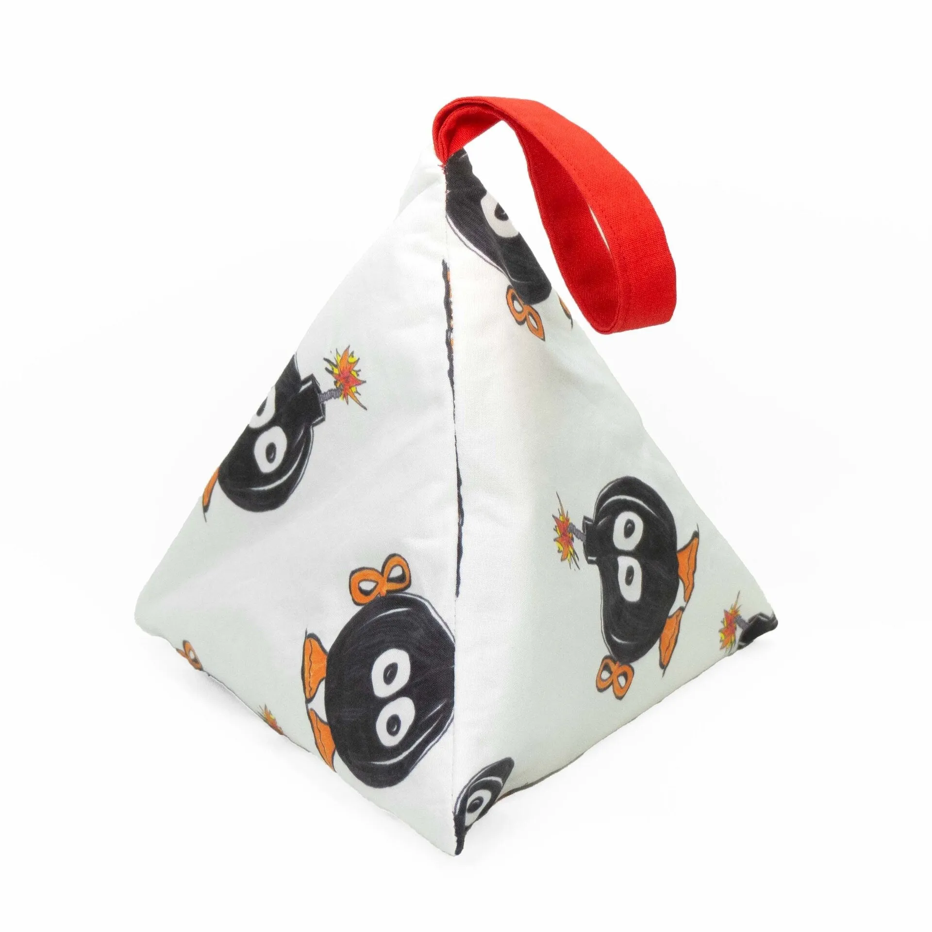 Bob-omb - Llexical Divided Sock Pouch - Knitting, Crochet, Spinning Project Bag