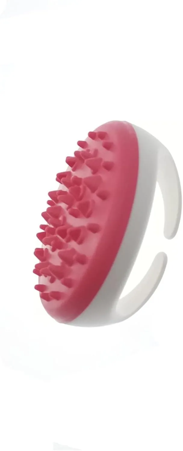 Body Brush Handheld Bath Shower Anti Cellulite Full Body Massage Brush Slimming Beauty Face Skin Care Tools Face Lifting Rolller Massager (Color : Rojo)