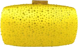 Boutique De FGG Women's Crystal Clutch Evening Bag Bride Handbags for Wedding Party Diamond Rhinestone Clutch Purse,Mini,Mini