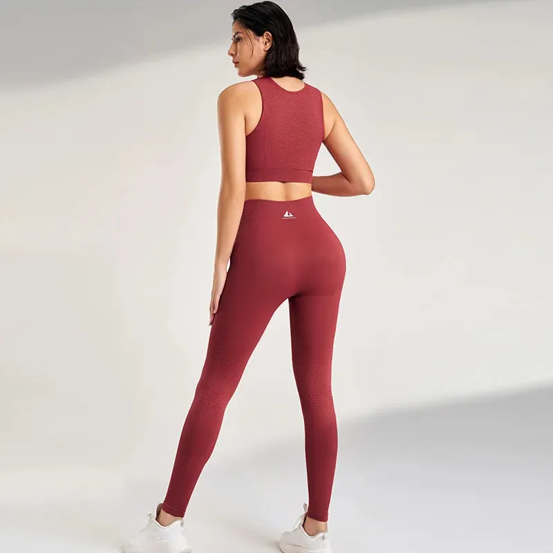 Bra Yoga Pants Sports Fitness Clothing Set