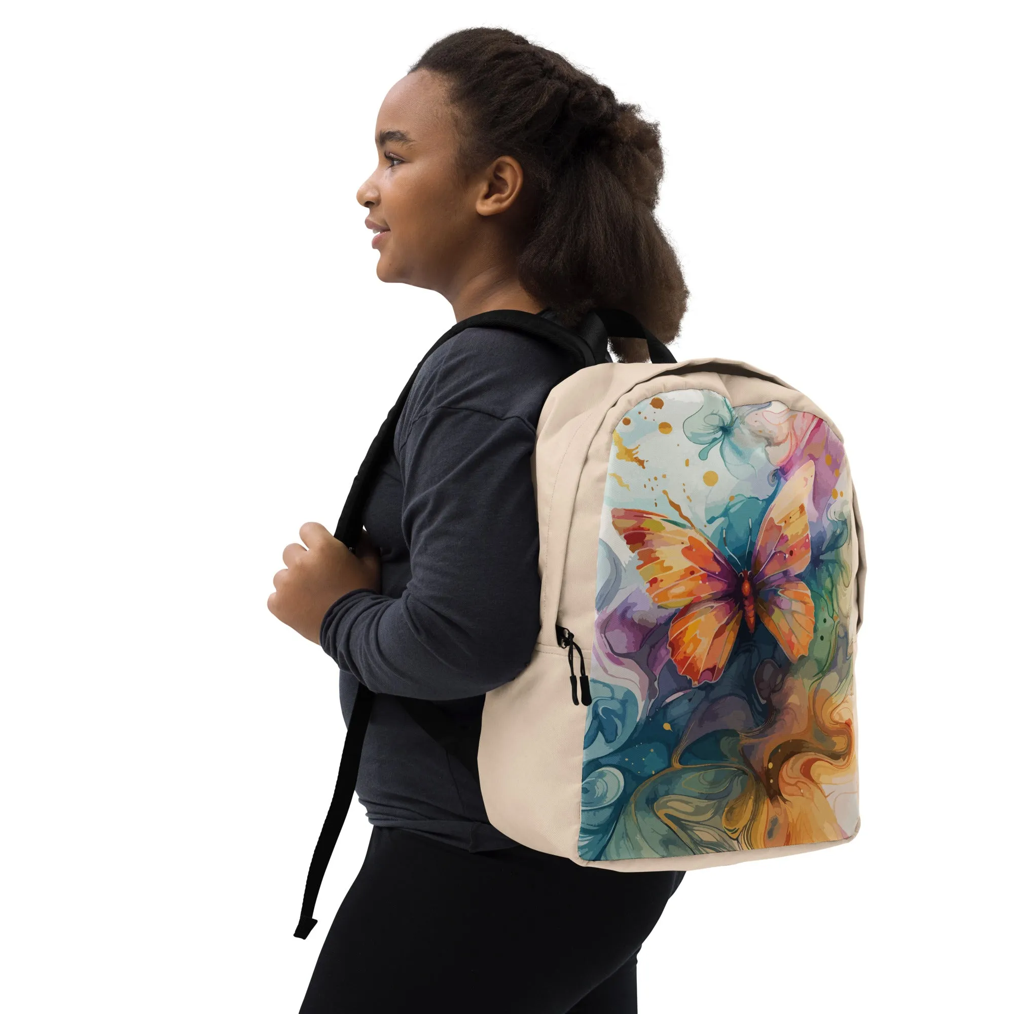 Butterfly Dreams - All-Over Print Minimalist Backpack