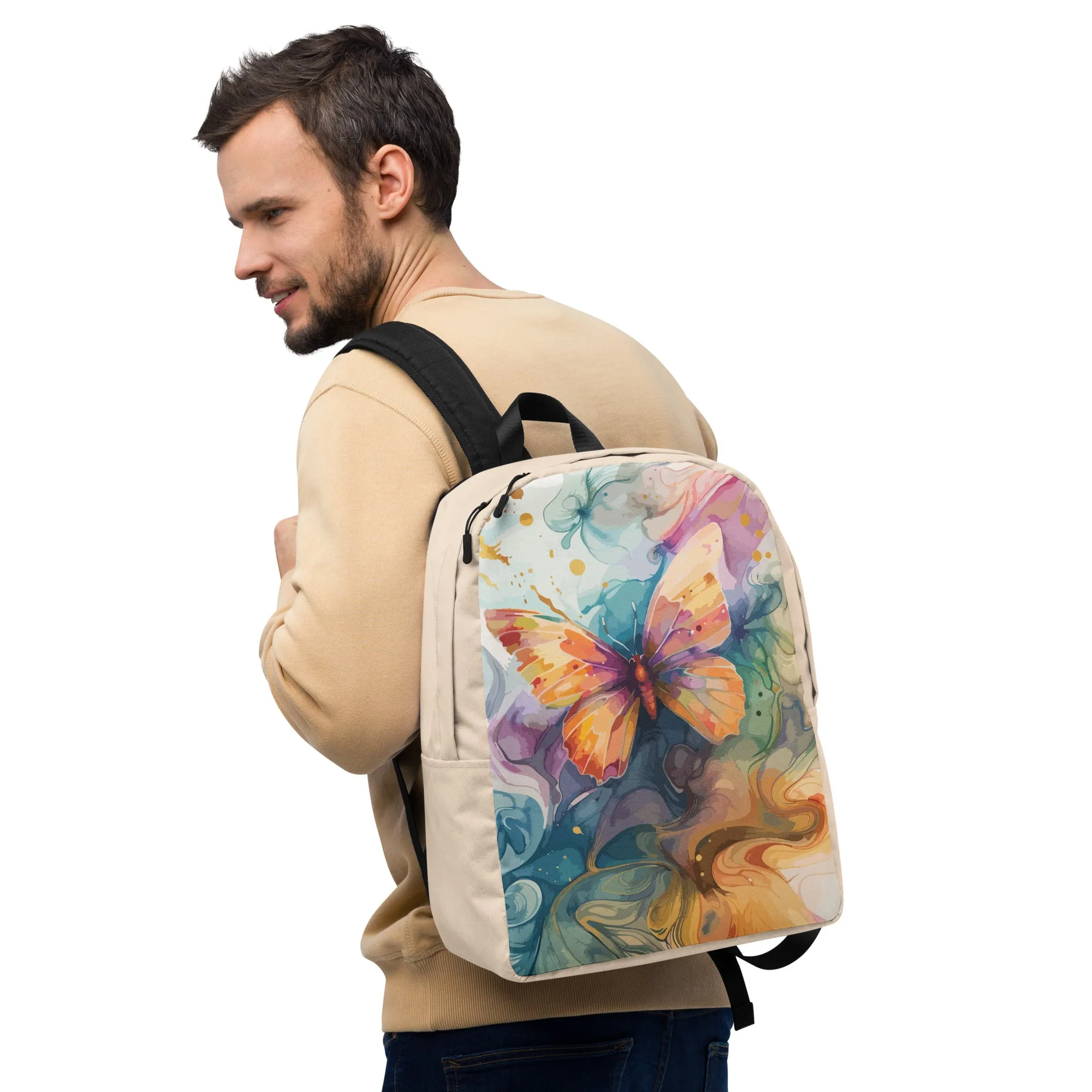 Butterfly Dreams - All-Over Print Minimalist Backpack